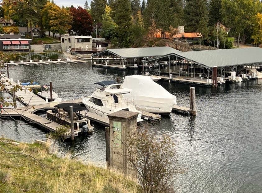 Boat engine close up detail