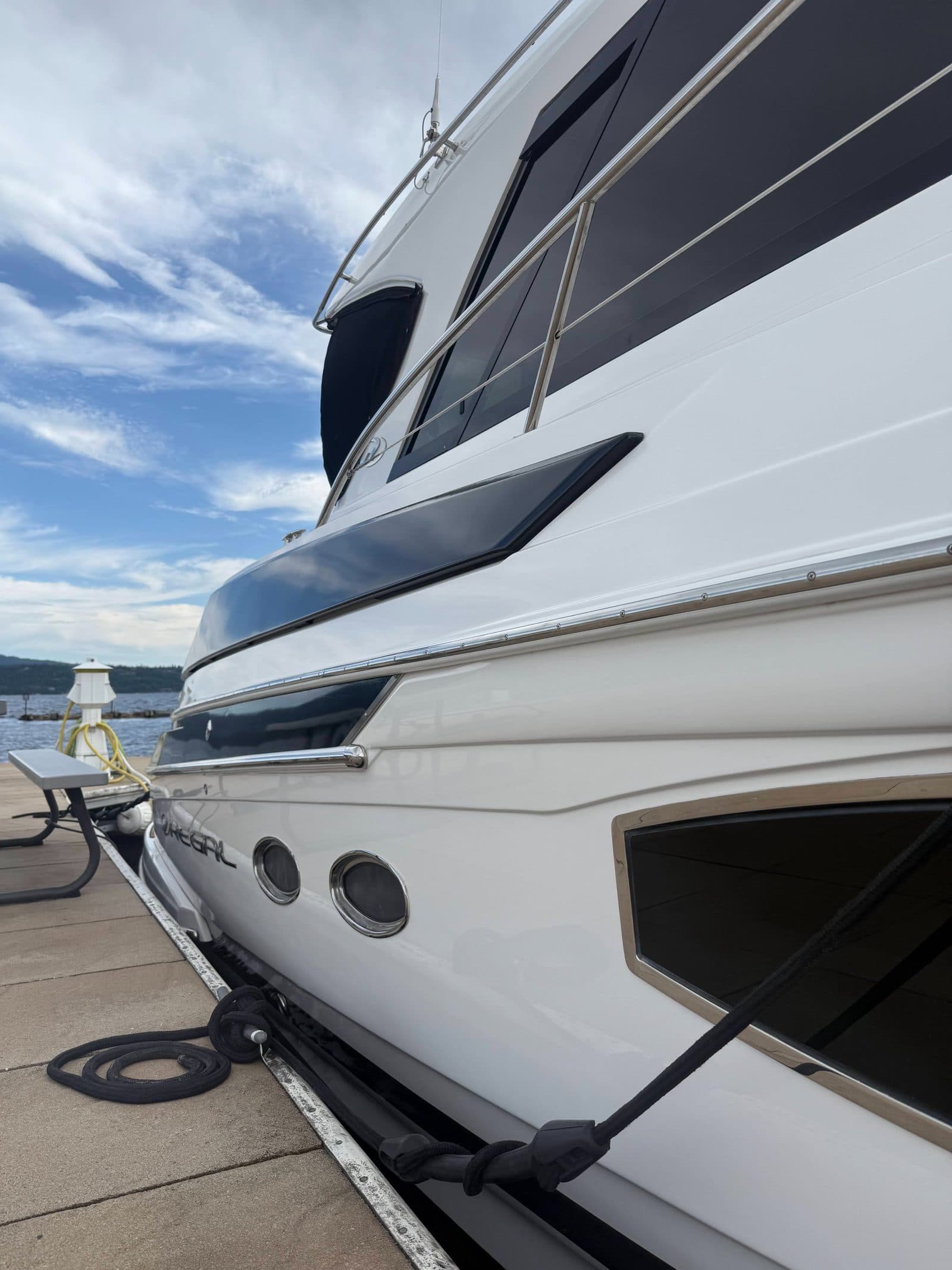 Boat engine maintenance detail