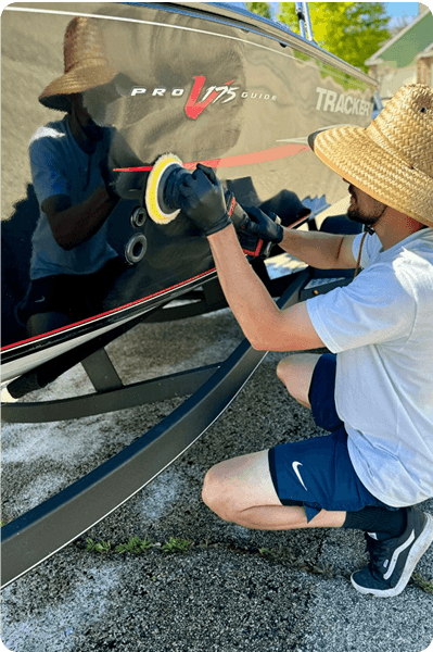 Visual representation of our marine service process